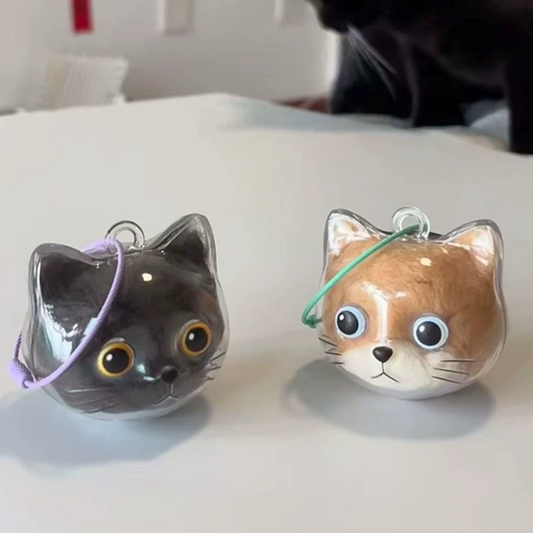 🐾 PawCharm Cat Fur Memory Keychain